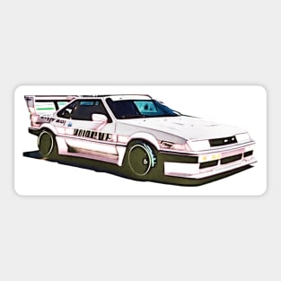 Formula 1 Drift racing white car sedan sports car race car Sticker